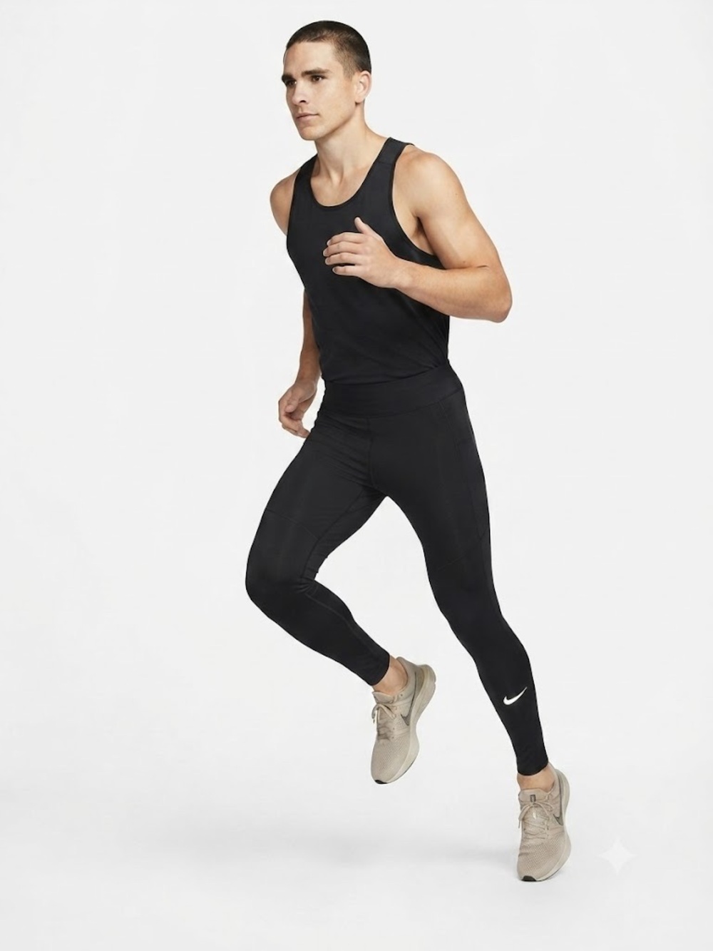 Men's Black Performance Compression Tights - Nike